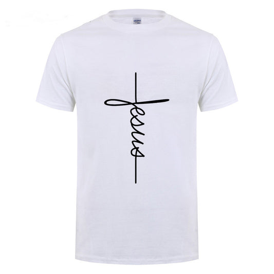Men Jesus Cross T-shirt